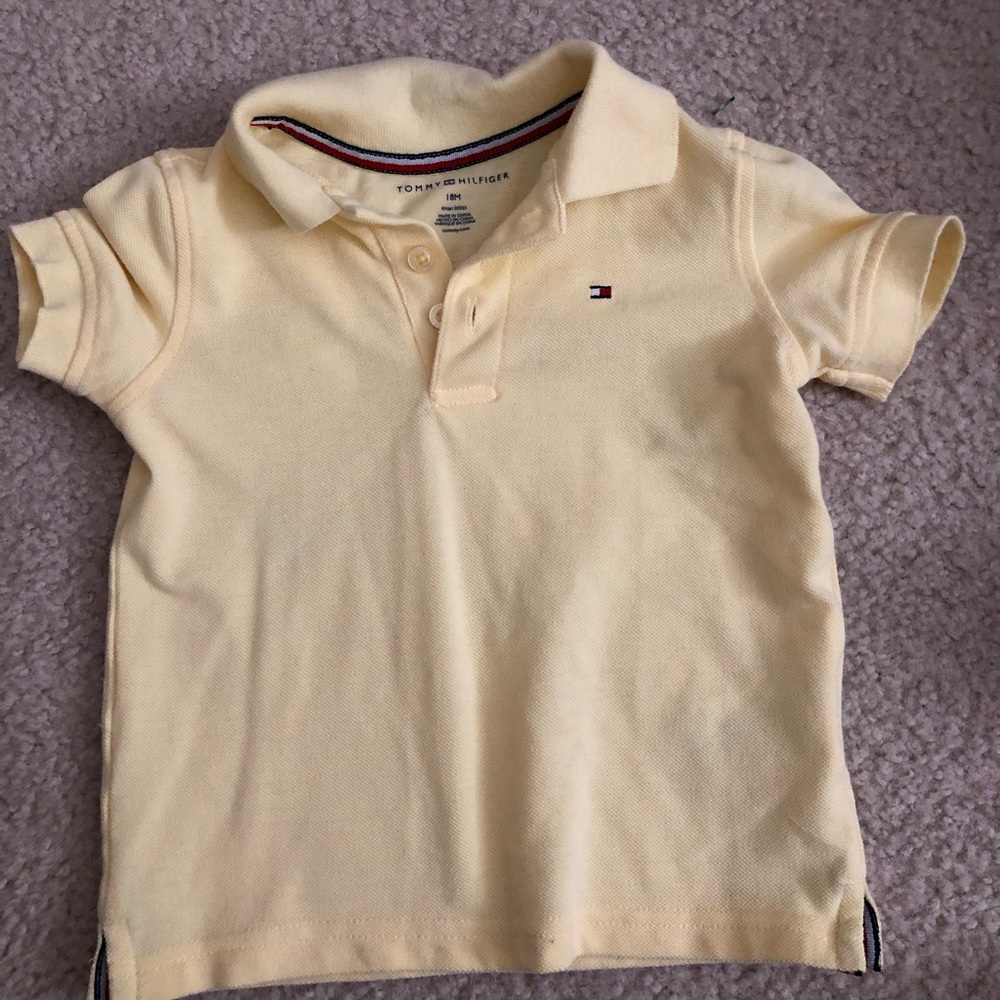 Tommy Hilfiger yellow toddler polo